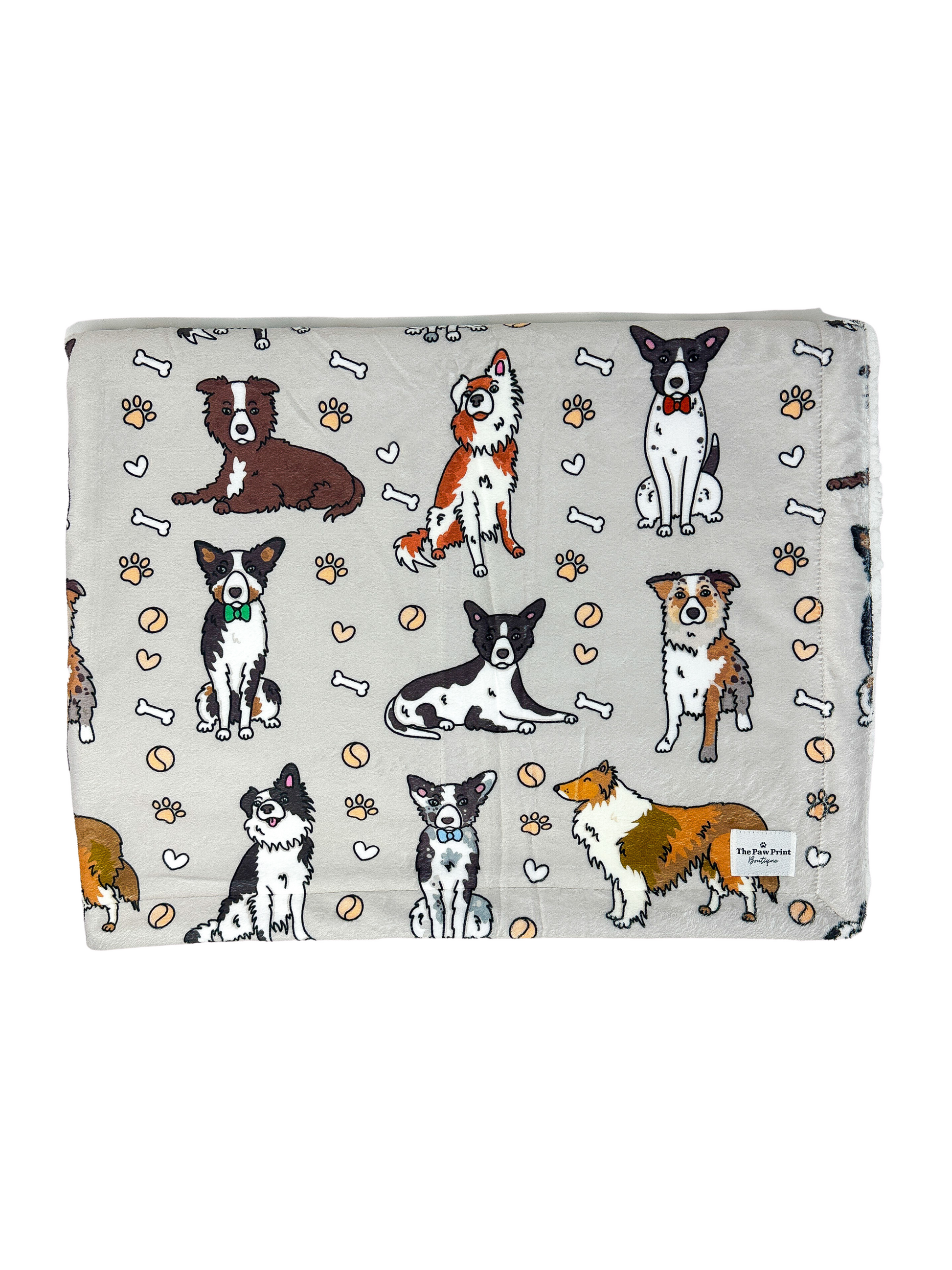 Paw print dog blanket deals