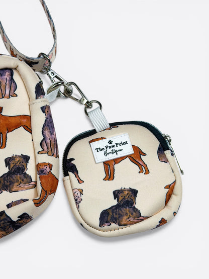 The Border Terrier Dog Walking Bag