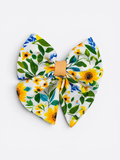 Sunny Sunflowers Bow Tie