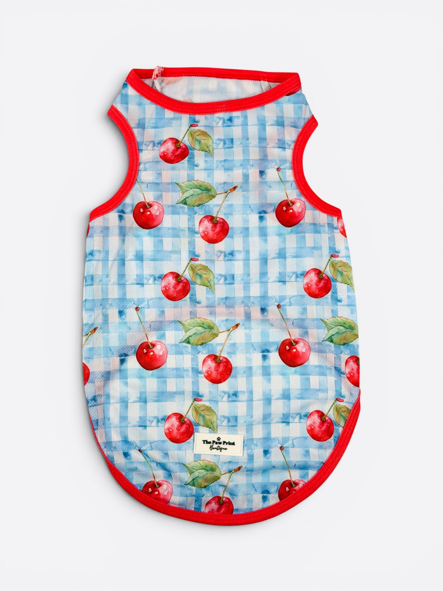 The Cherry Gingham Cooling Vest