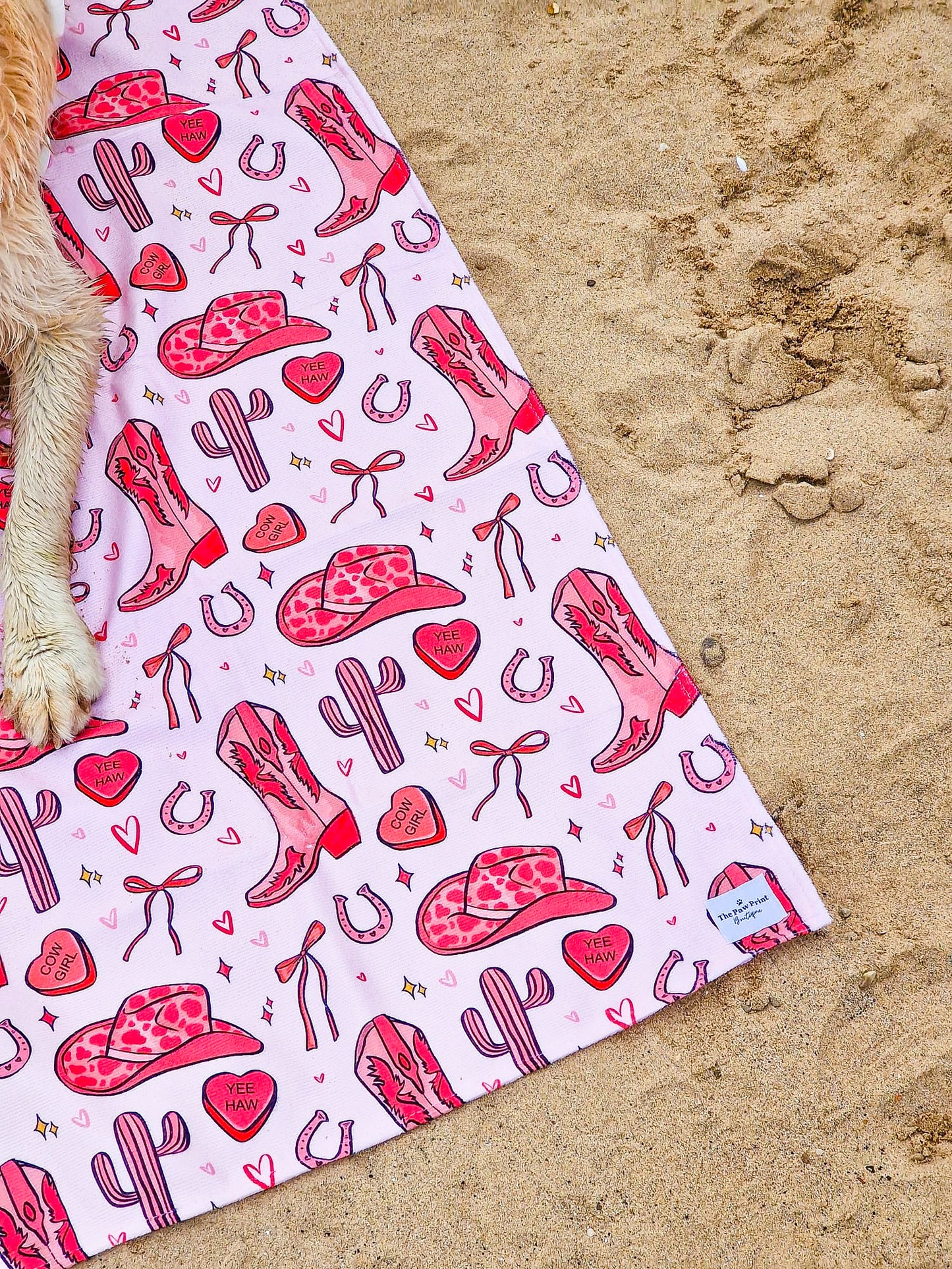 Giddy up Pup Beach Towel