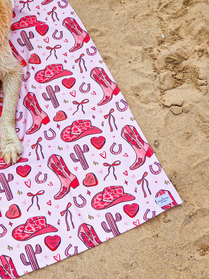 Giddy up Pup Beach Towel