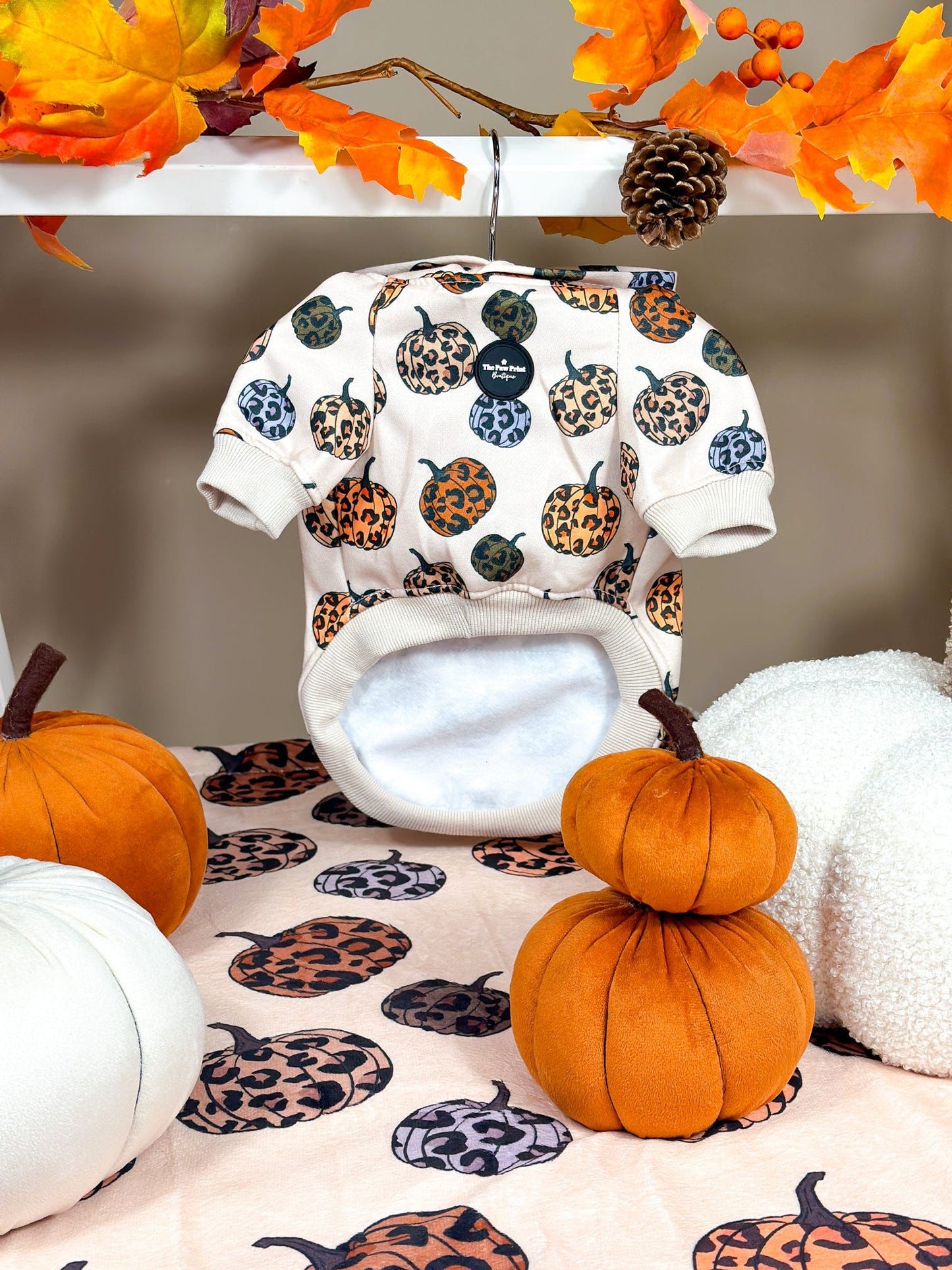 Leopawrd Pupkins Hoodie (All over Pumpkins)