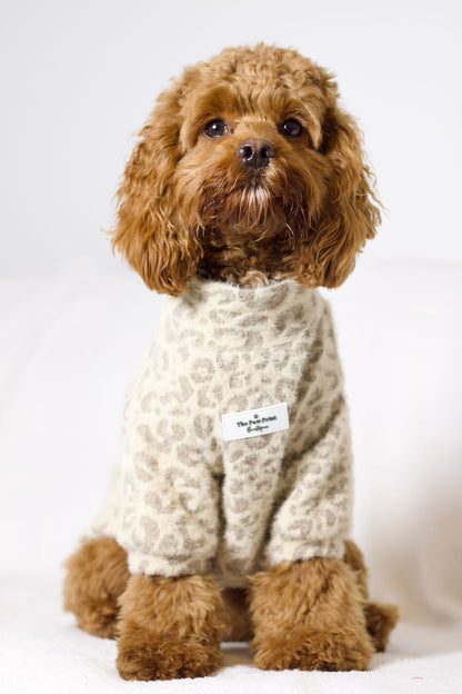 The Gold & Glittery Leopard Print Teddy Fleece