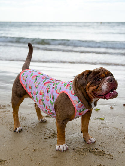 The Peach Gingham Cooling Vest