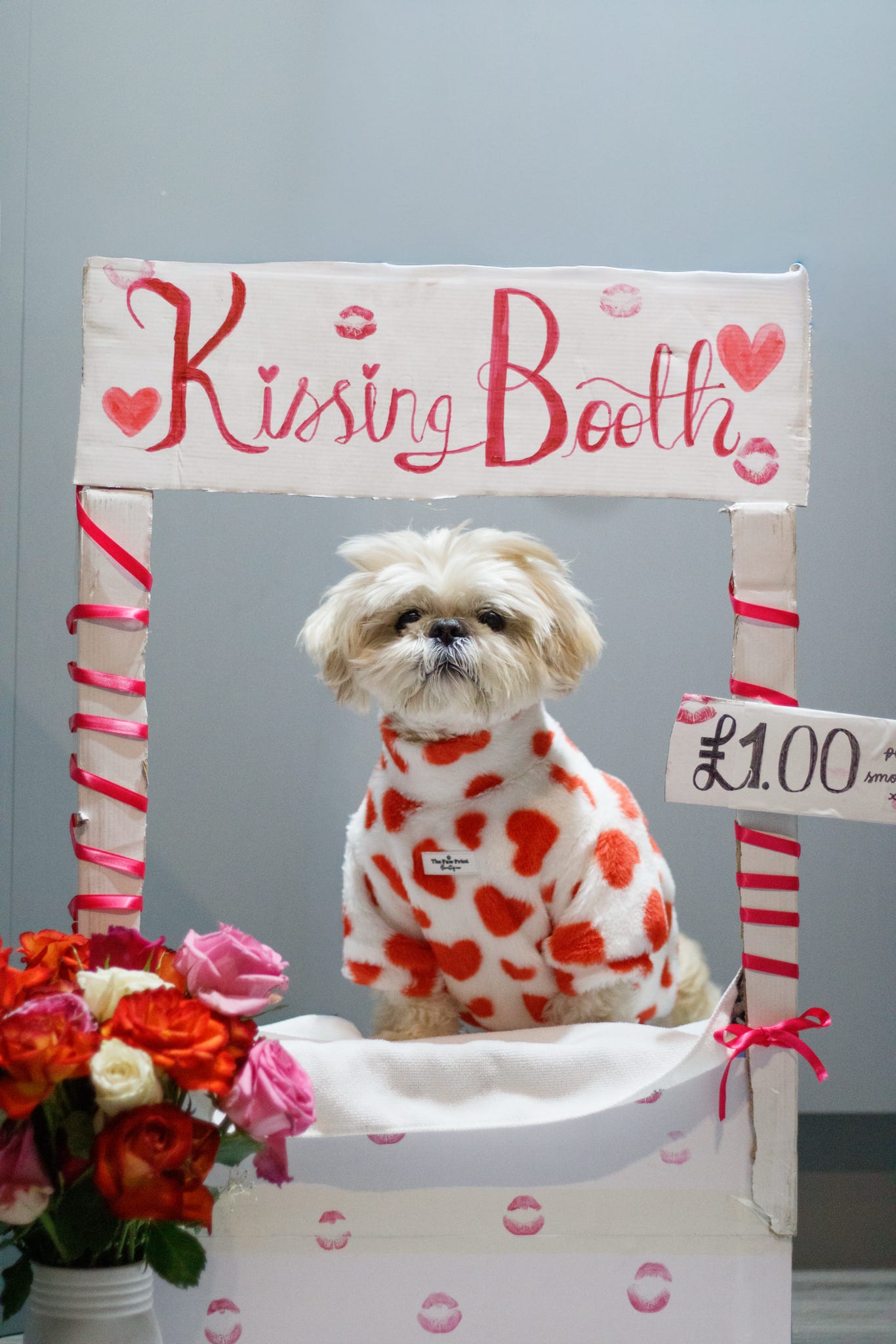 The Love Hearts Fluffy & Fabulous Fleece - Red & White