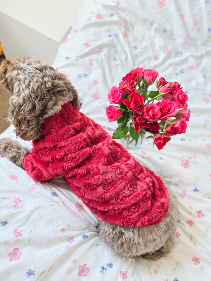 The Roses Fleece - Red