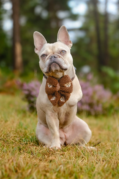 The Embroidered Little Bear Cub Bow Tie