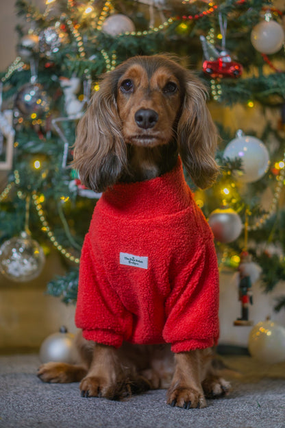 Teddy Fleece - Red Berry