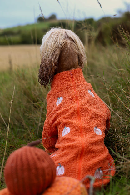 The Embroidered Pumpkins Teddy Fleece