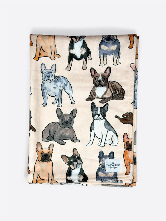 The French Bulldog Dog Towel
