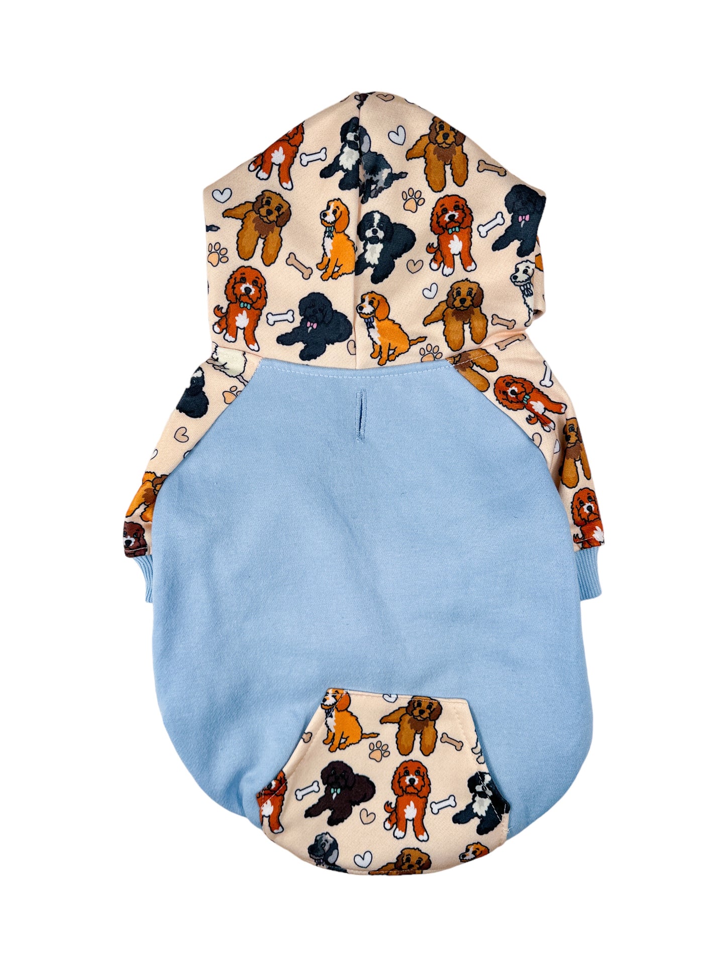 The Poodles & Doodles Dog Hoodie - Baby Blue