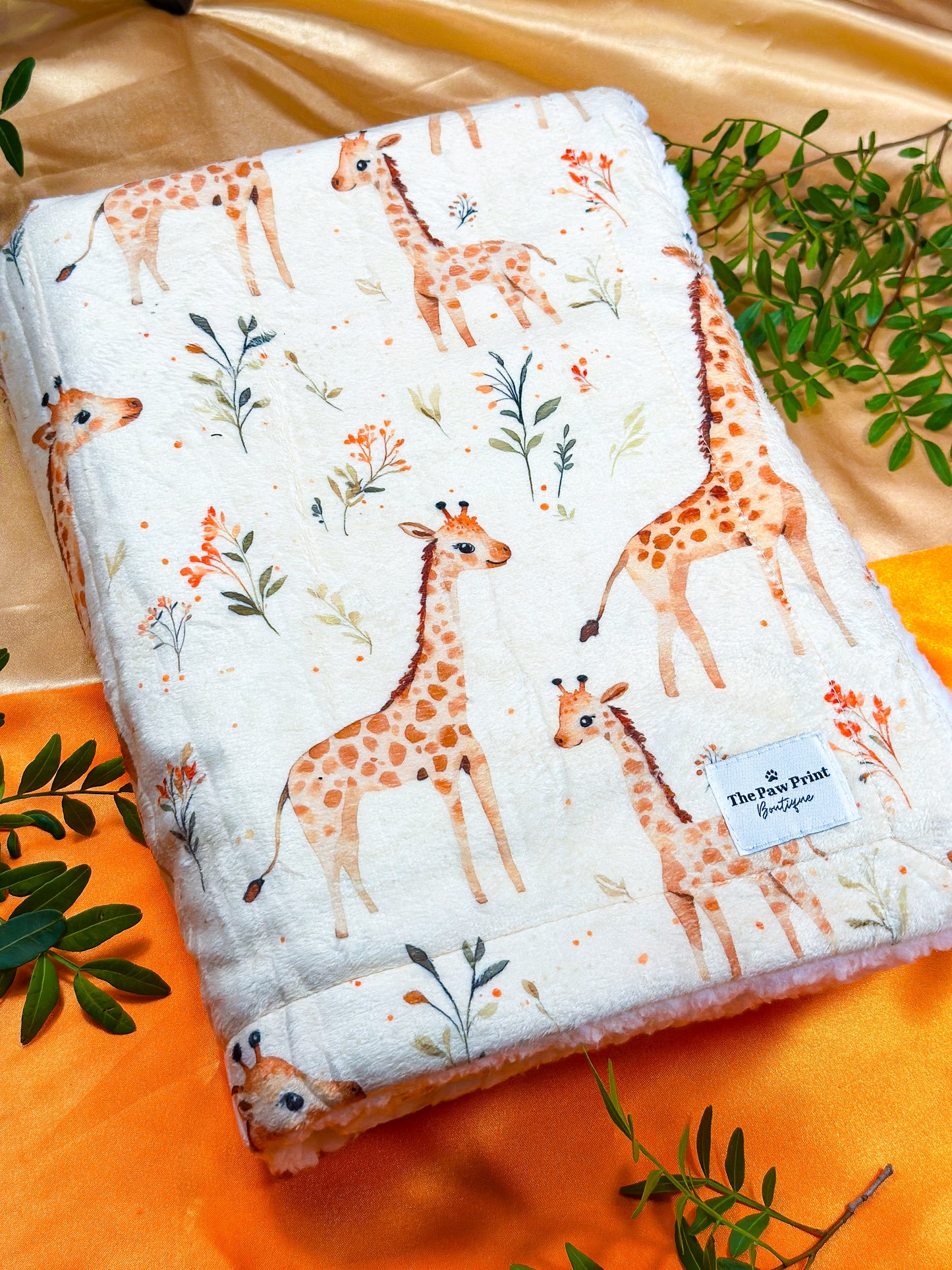 The Graceful Giraffe Dog Blanket