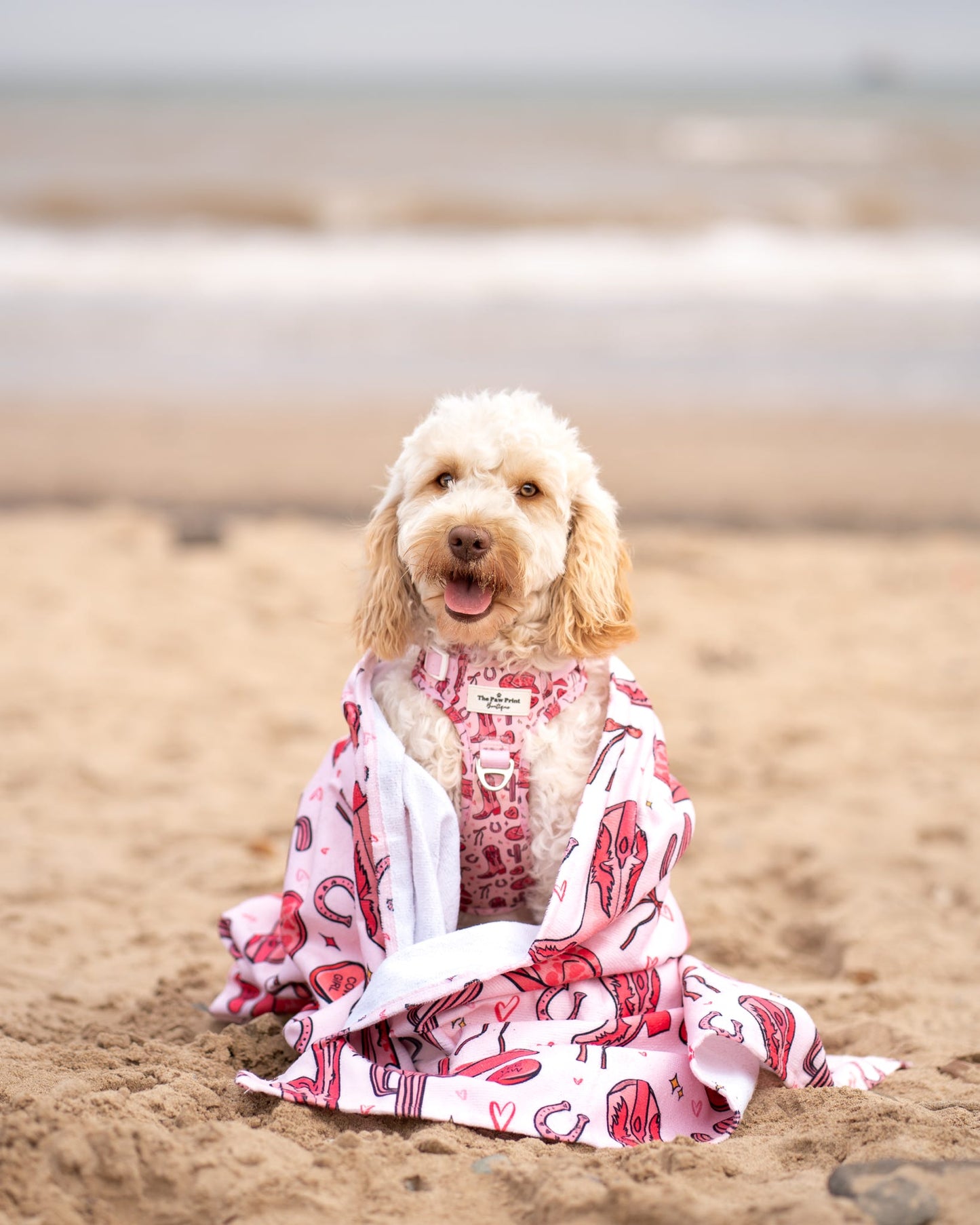 Giddy up Pup Beach Towel
