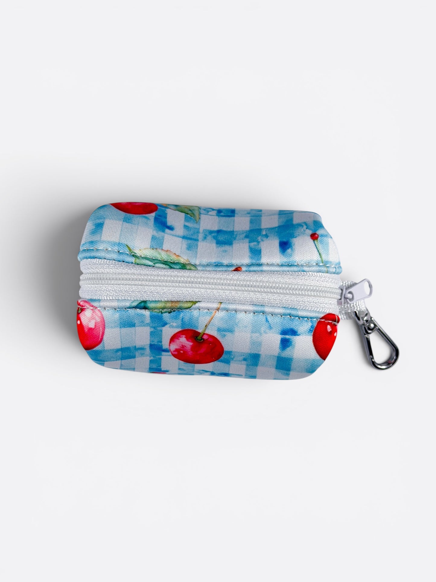 Cherry Gingham Poo Bag Holder