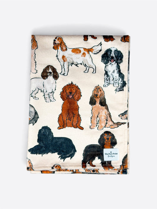 The Spaniel Dog Towel