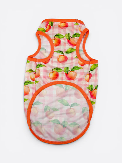 The Peach Gingham Cooling Vest