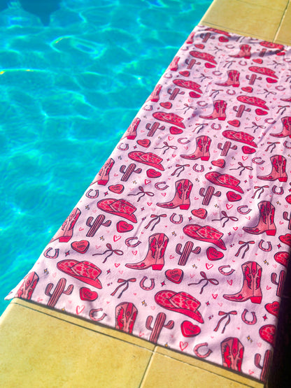 Giddy up Pup Beach Towel