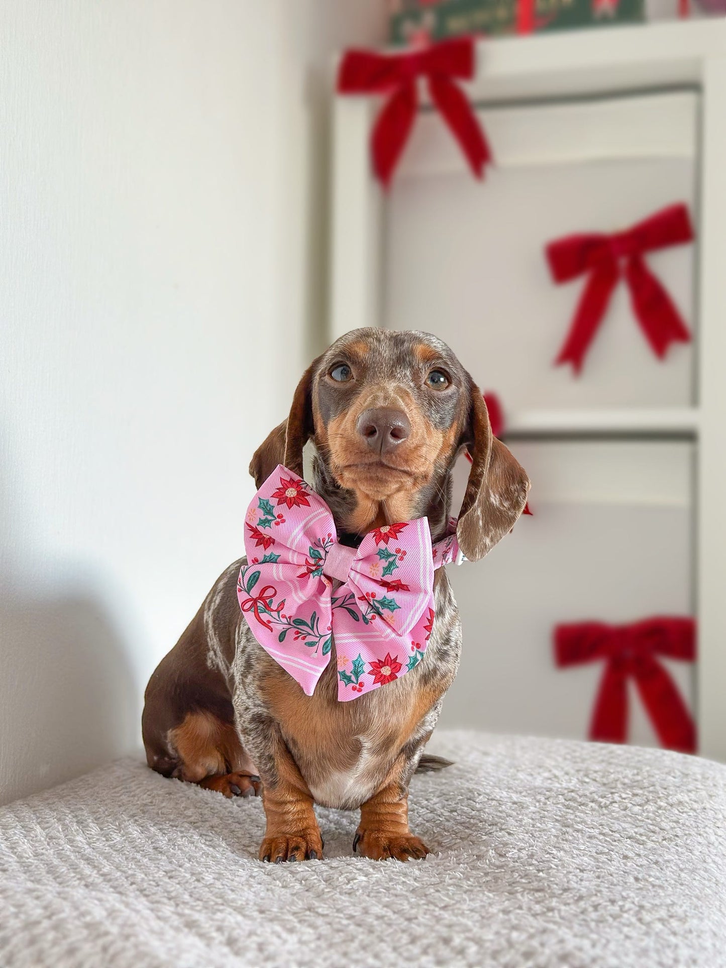 Merry Pinkmas Bow Tie