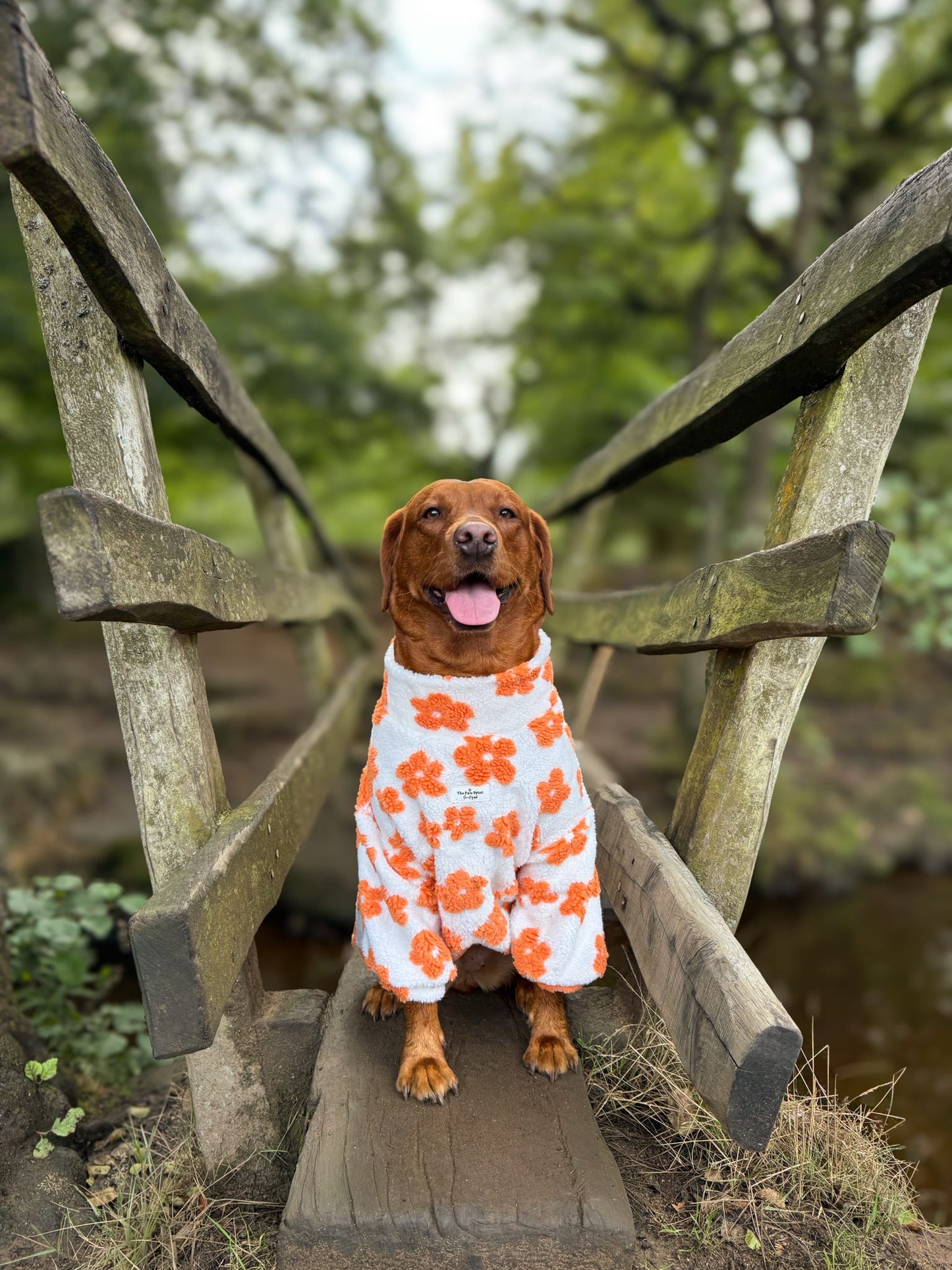 Orange Blossom Floral Fleece