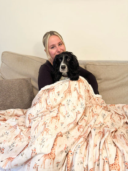 The Graceful Giraffe Human Blanket