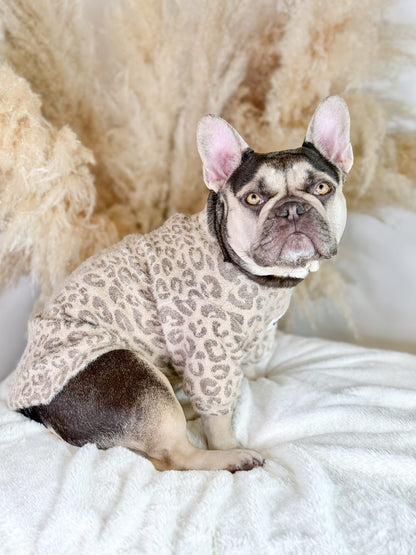 The Gold & Glittery Leopard Print Teddy Fleece