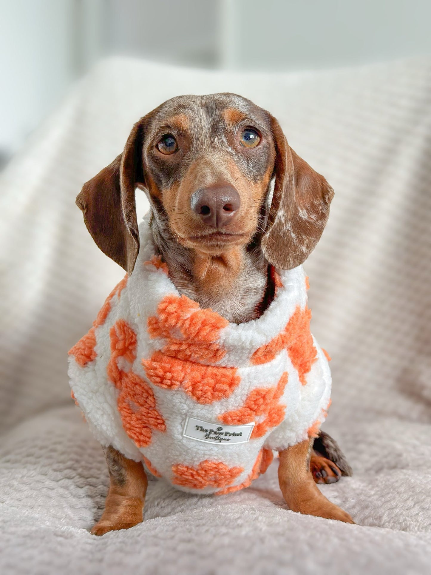 Orange Blossom Floral Fleece
