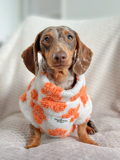 Orange Blossom Floral Fleece