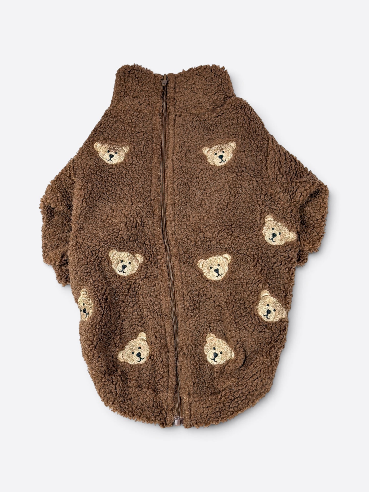 The Embroidered Little Bear Cub Teddy Fleece