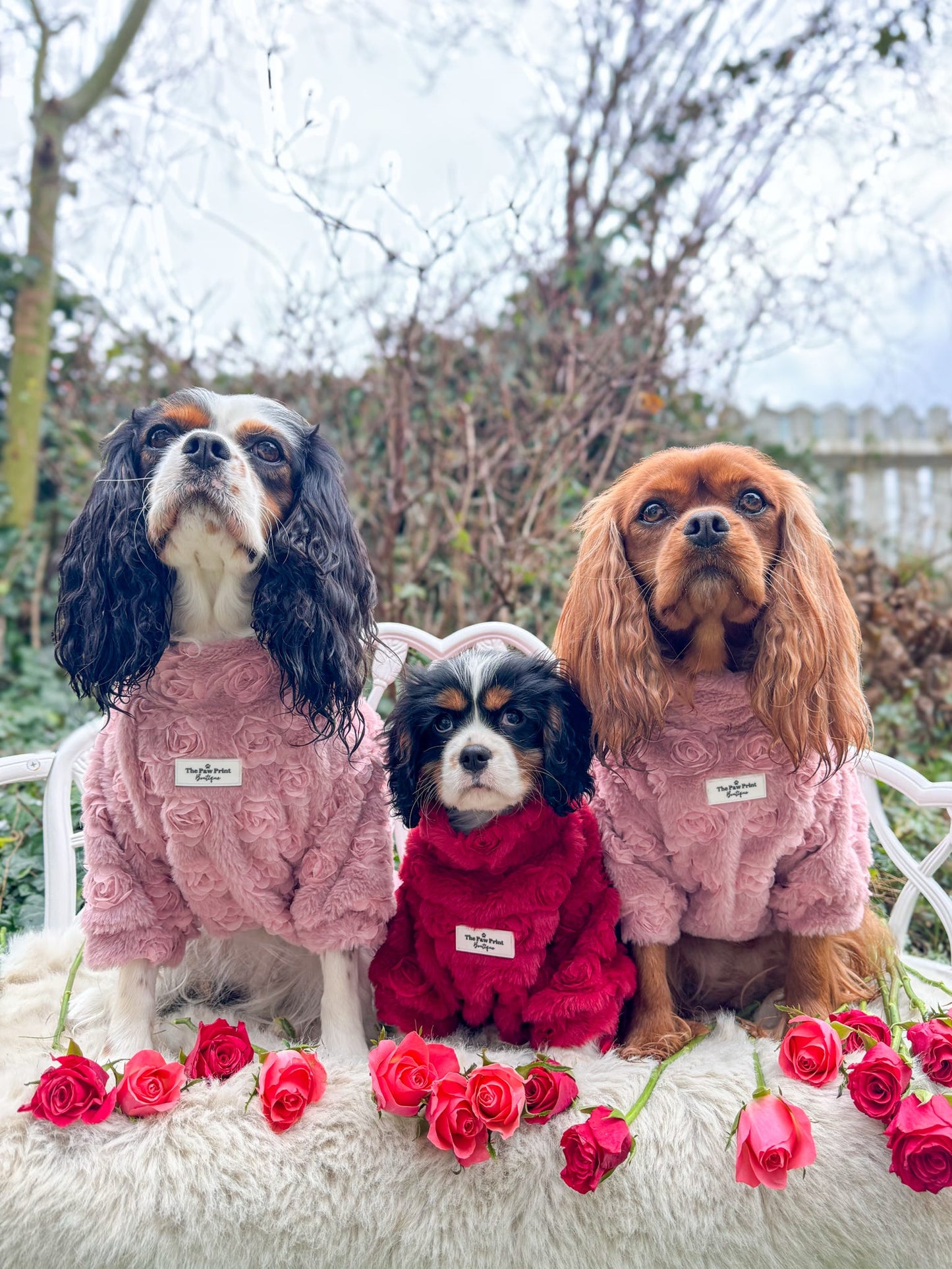 The Roses Fleece - Red