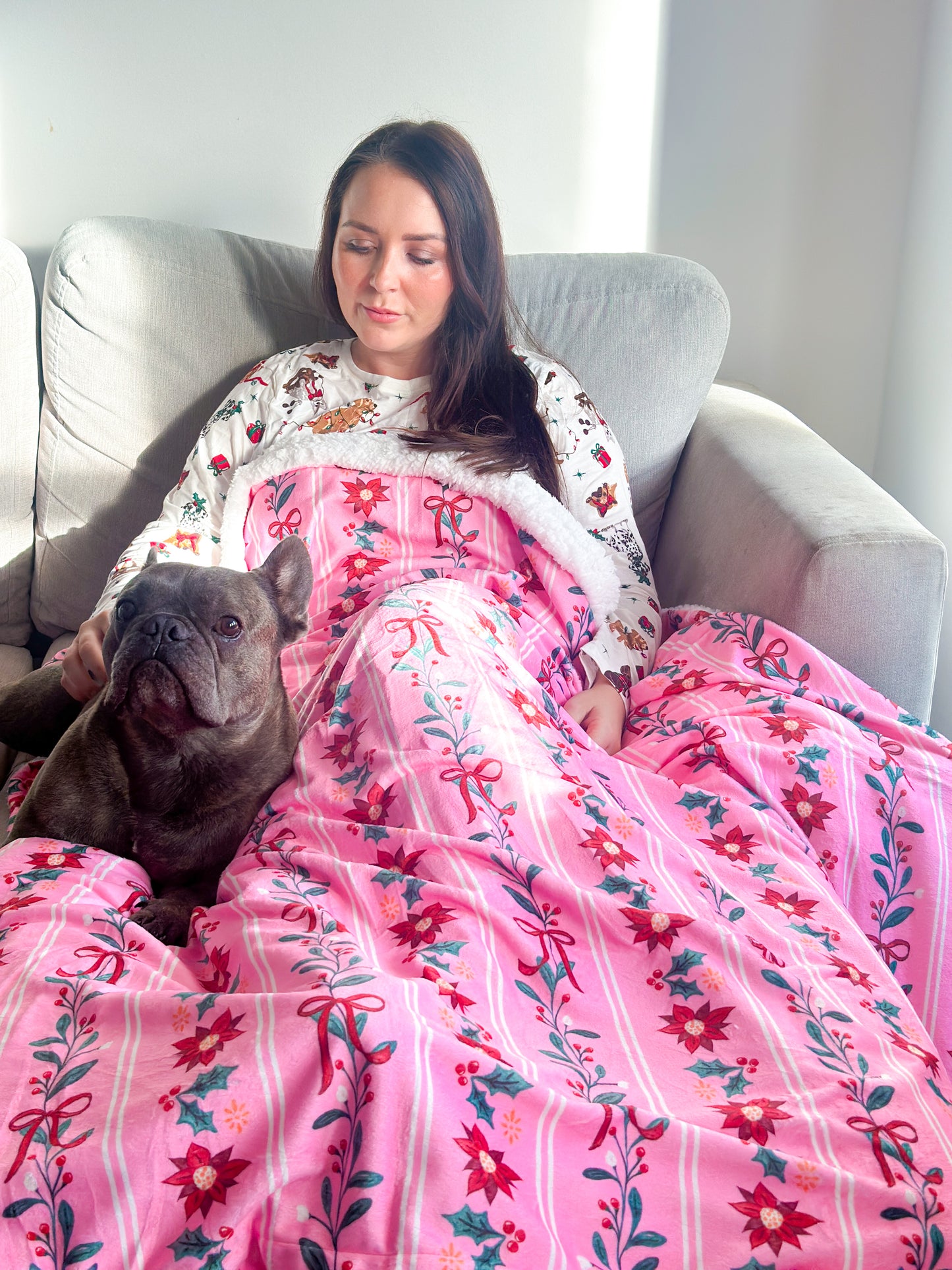 Merry Pinkmas Human Blanket