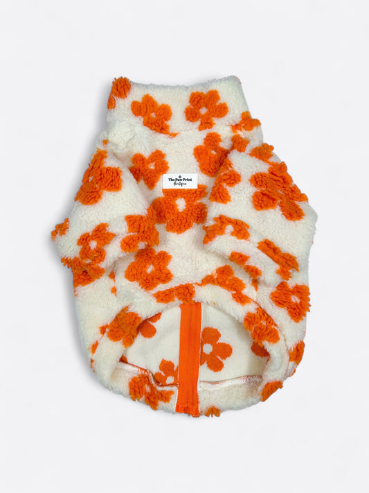 Orange Blossom Floral Fleece