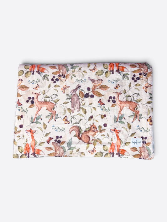 Whimsical Wildlife Dog Blanket