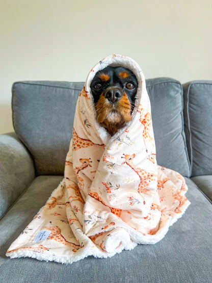 The Graceful Giraffe Dog Blanket