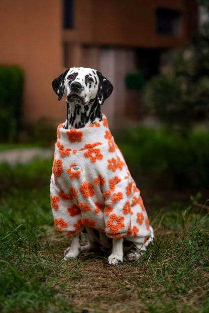 Orange Blossom Floral Fleece