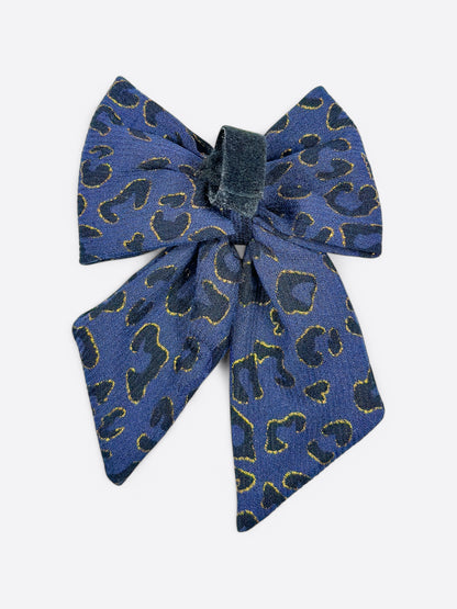 The Luxe Leopard (Navy) Bow Tie