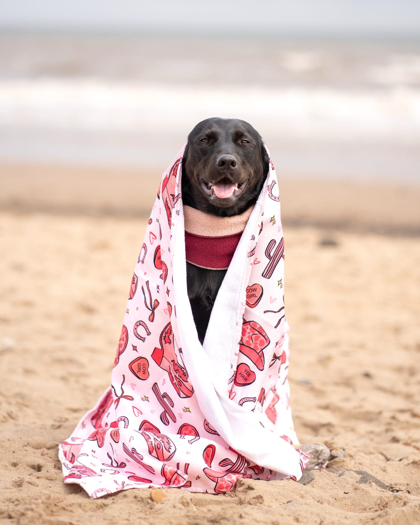 Giddy up Pup Beach Towel