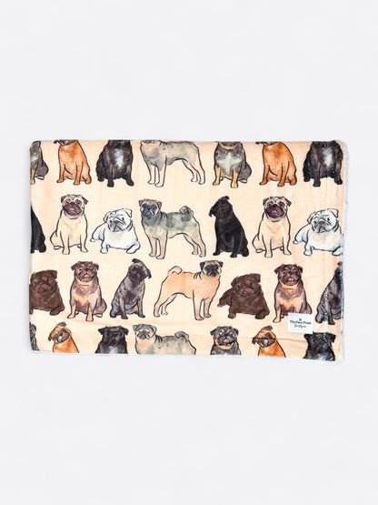 The Pug Dog Blanket