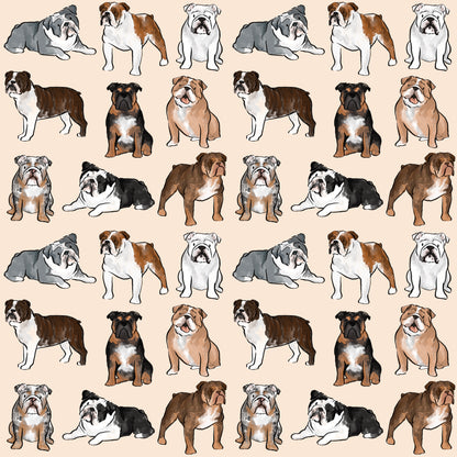 Bulldog Dog Blanket