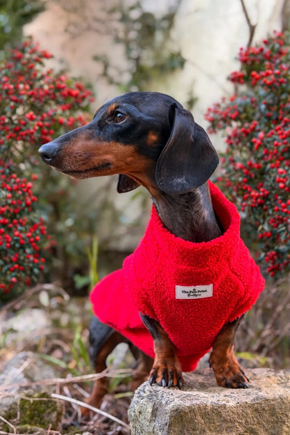 Teddy Fleece - Red Berry