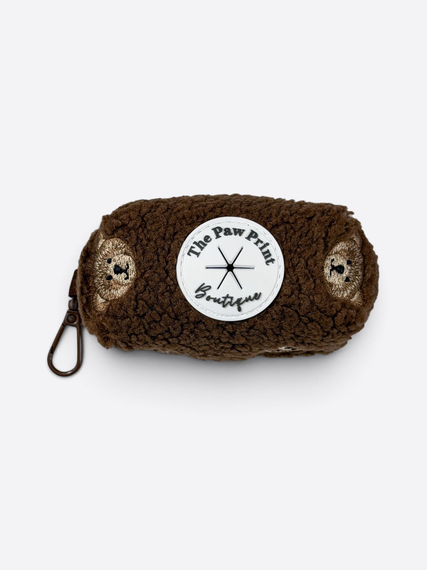 The Embroidered Little Bear Cub Poo Bag Holder