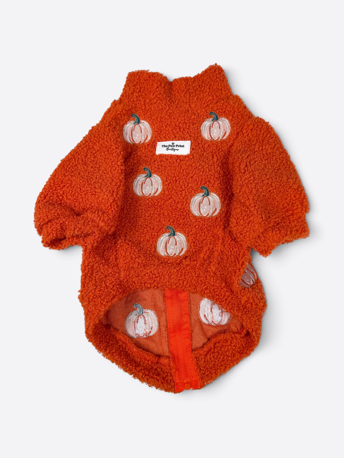 The Embroidered Pumpkins Teddy Fleece