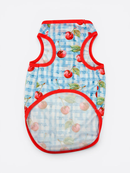 The Cherry Gingham Cooling Vest