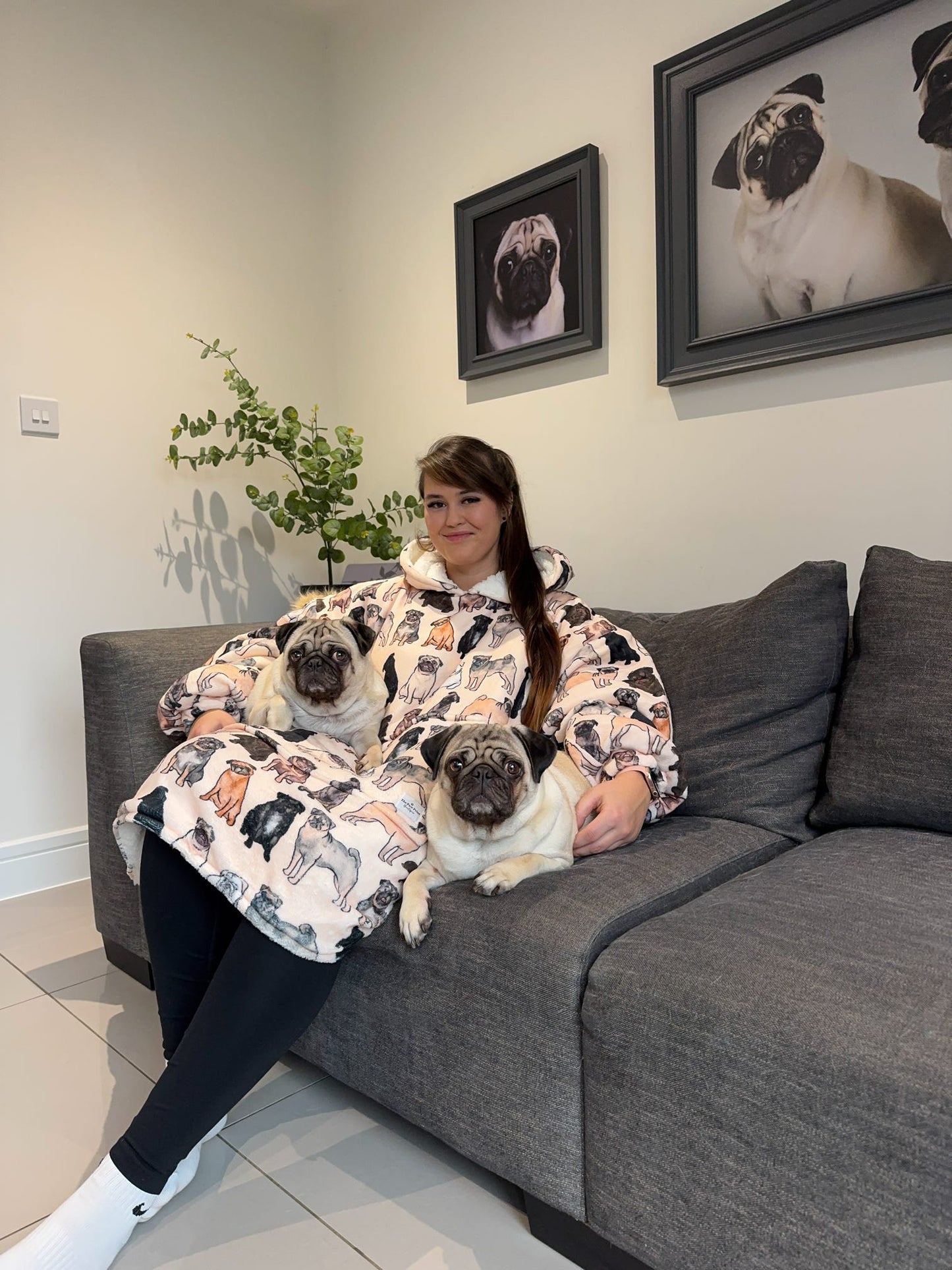 The Pug Snuggle Hoodie