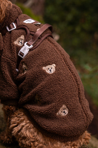The Embroidered Little Bear Cub Teddy Fleece