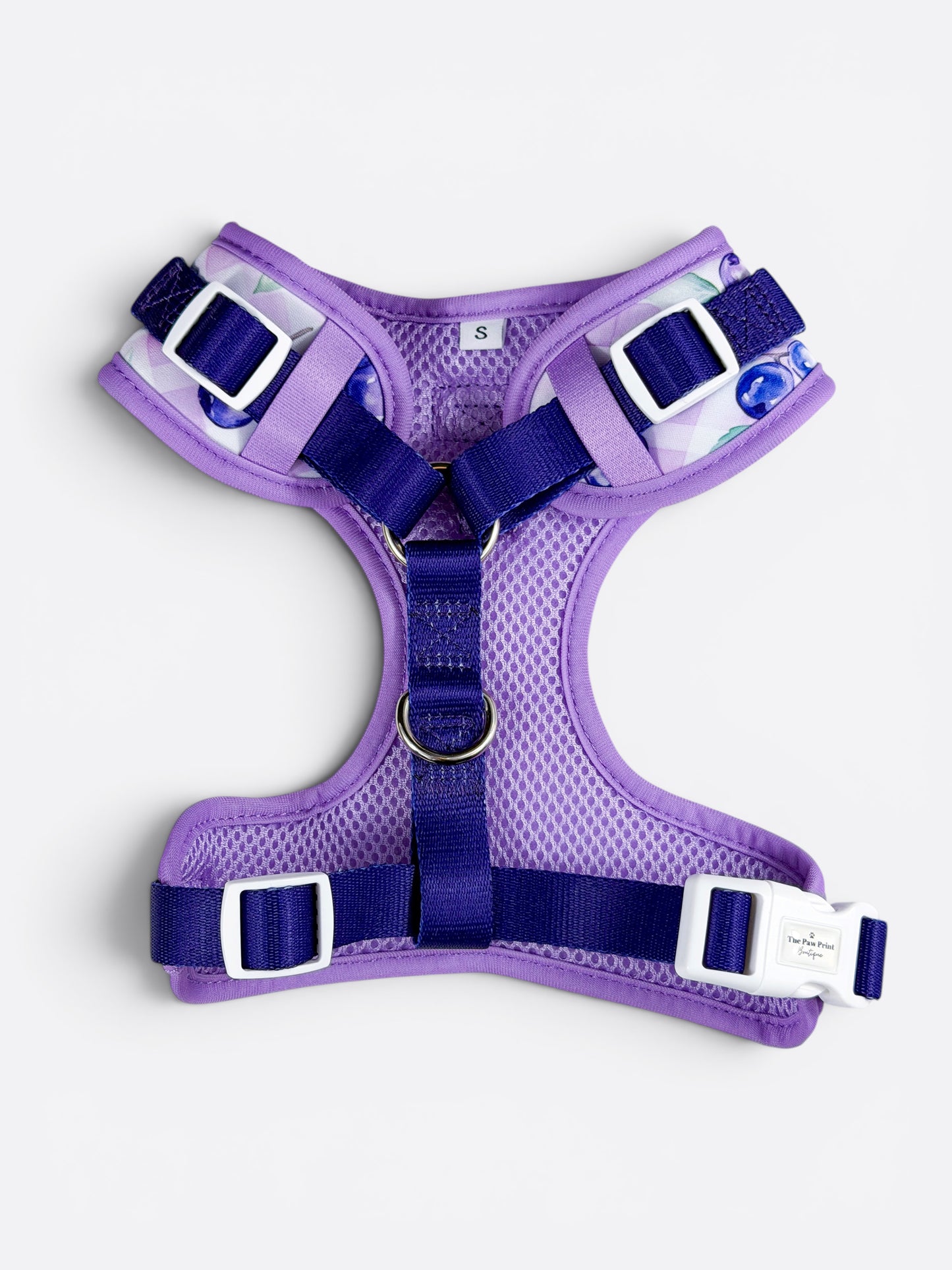 Blueberry Gingham Adjustable Harness