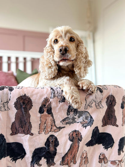 The Spaniel Dog Blanket