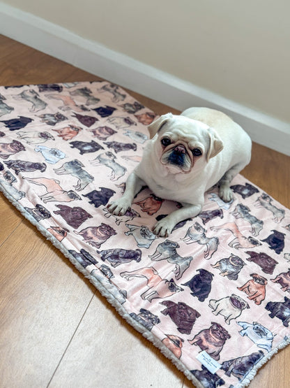 The Pug Dog Blanket