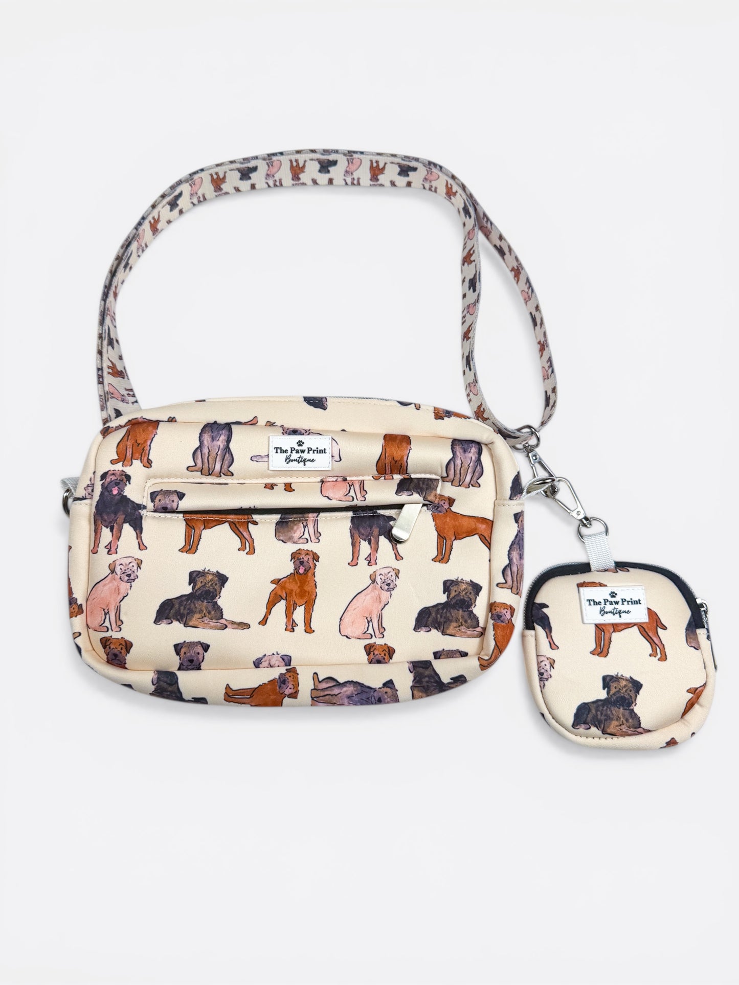 The Border Terrier Dog Walking Bag
