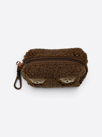 The Embroidered Little Bear Cub Poo Bag Holder